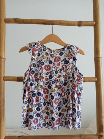 Blouse fleurie effet gaze de coton Gémo 6 ans