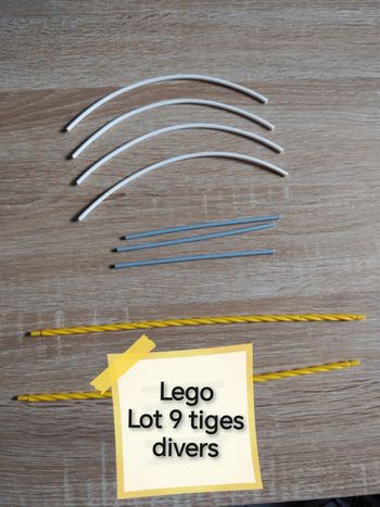 Lego lot 9 tiges divers