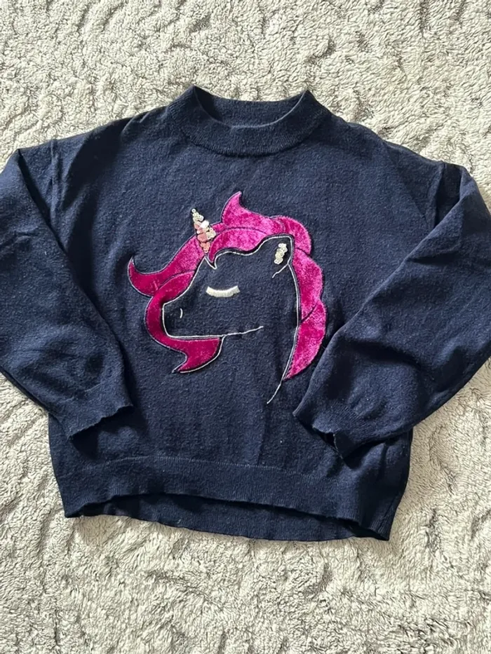 Pull licorne 8 ans