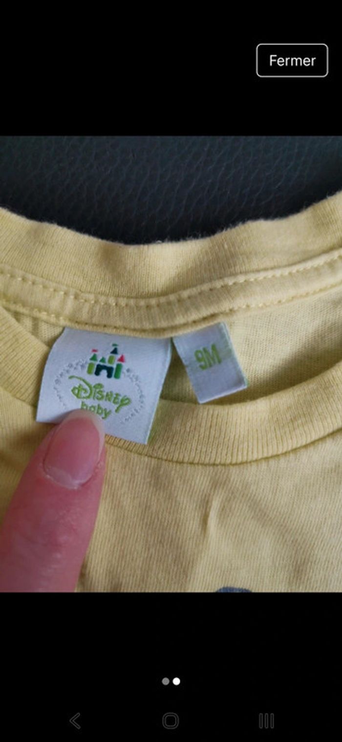 Tee-shirt Tigrou Disney 9 mois - photo numéro 2