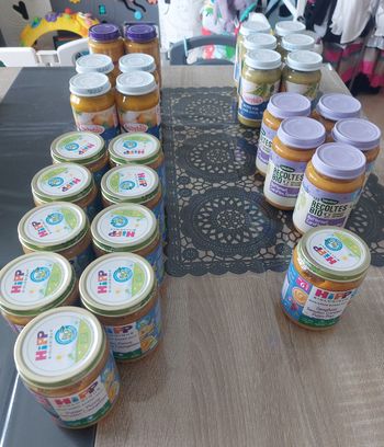 27 petits pots dès 6mois nuit variés