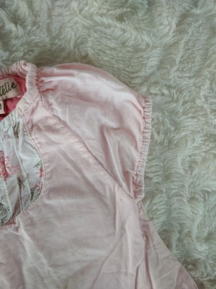 Combinaison ensemble barboteuse été Fille 6 mois Mini Adélie - photo numéro 5