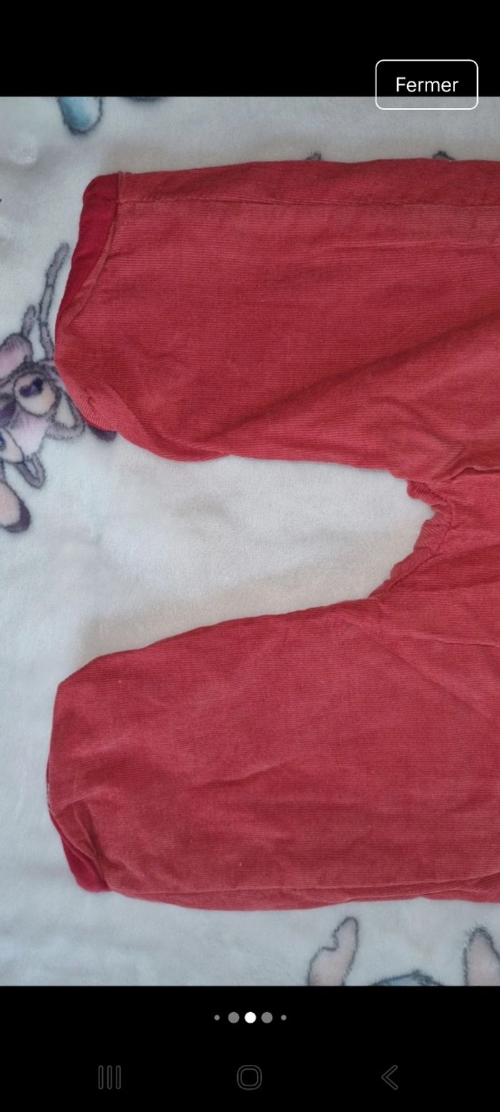 Pantalon doublé 6 mois en très bon état - photo numéro 4