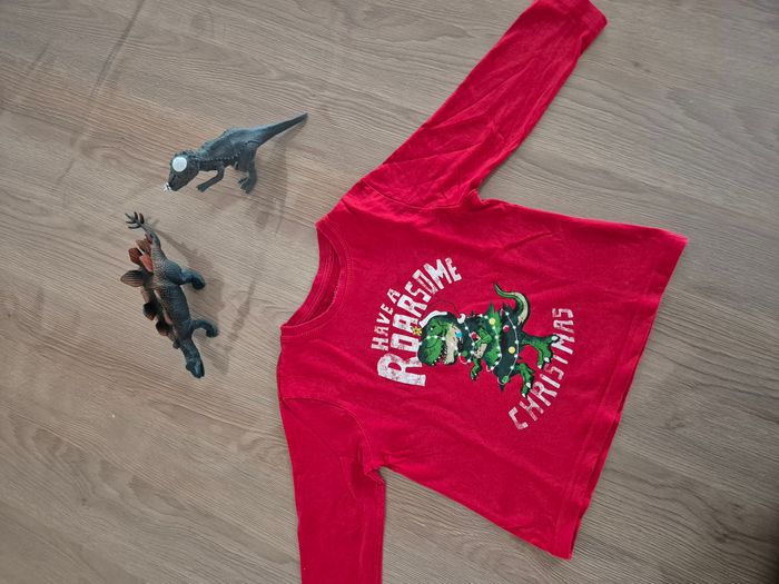 👕 T-shirt rouge Noël - 3-4 ans - photo numéro 8