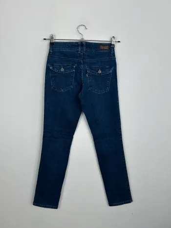 Jean Levi's Femme Bleu Marine W27 4M | Mid Rise Skinny | Taille FR36 | Très Bon État NJ374