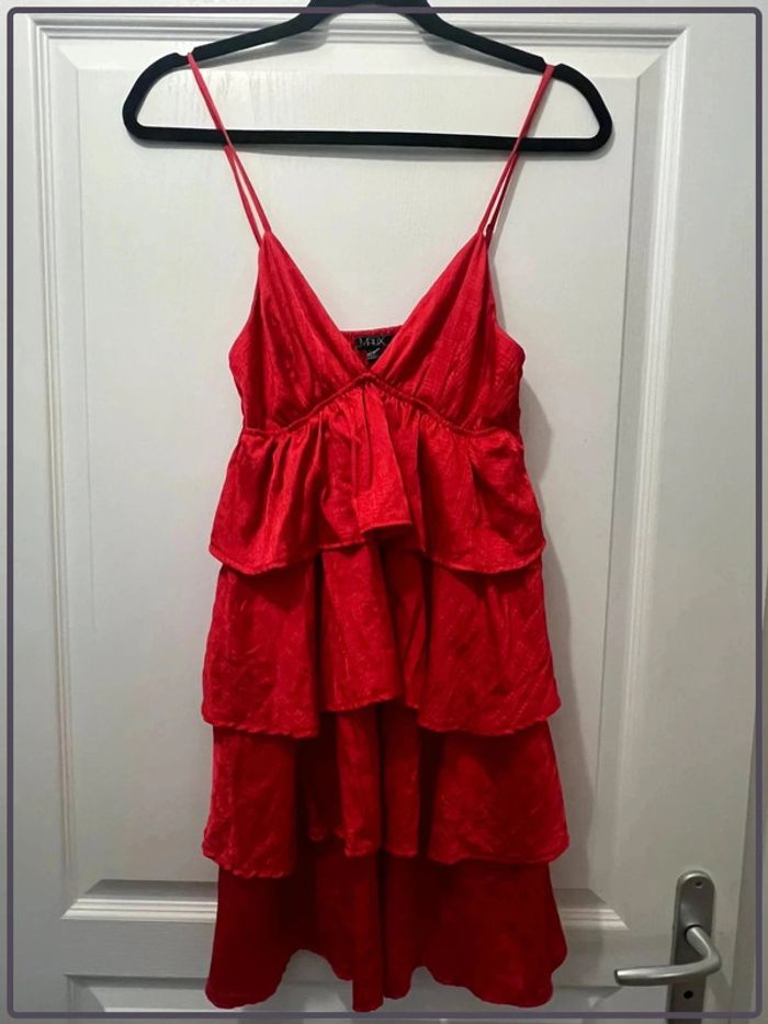 Mini robe Matix taille S rouge volants - photo numéro 8