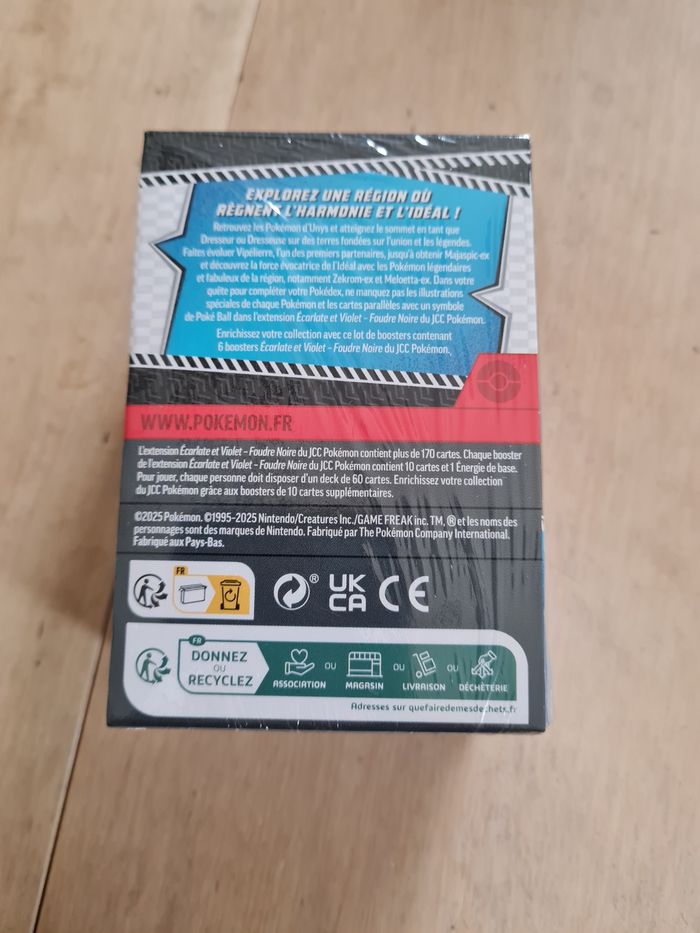 Pokemon EV10.5 le bundle 6 boosters Foudre Noire - photo numéro 2