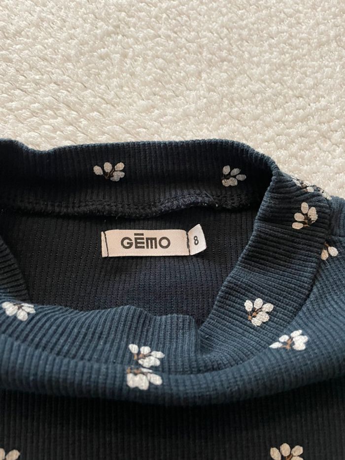 T-shirt manches longues bleu marine fille 8 ans - photo numéro 3