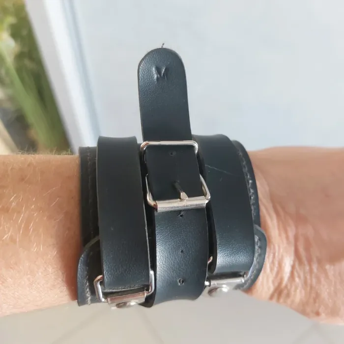 Bracelet harley man noir gothique - photo numéro 3