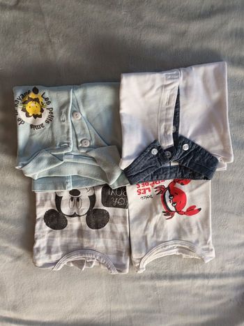 Lot de 4 t-shirts 6mois