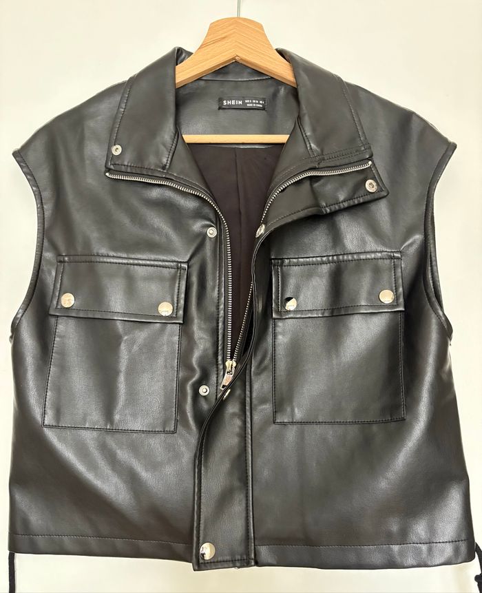 Gilet similicuir