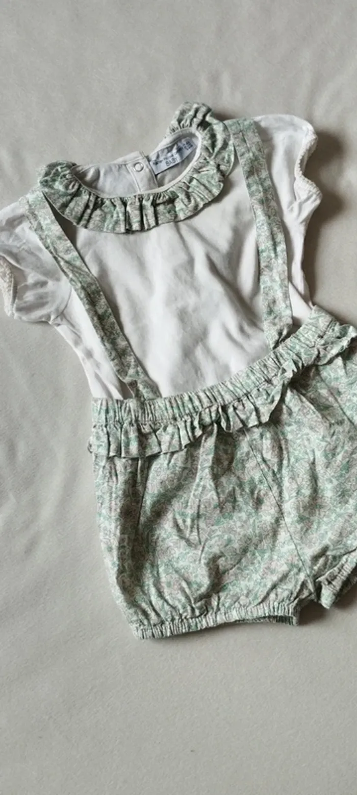Ensemble bloomer fleuri 24 MOIS