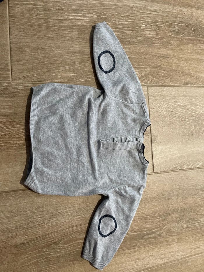 Pull gris 9 mois kitchoun - photo numéro 3