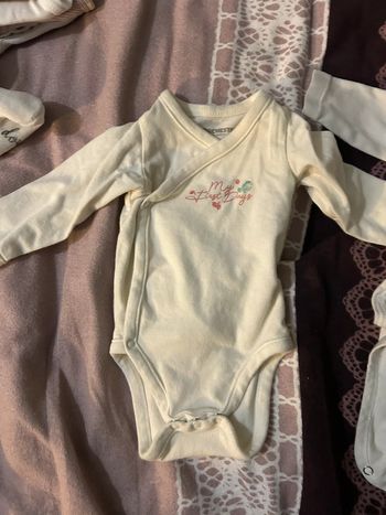 Body blanc 1 mois fille, bébé, orchestra, 54cm