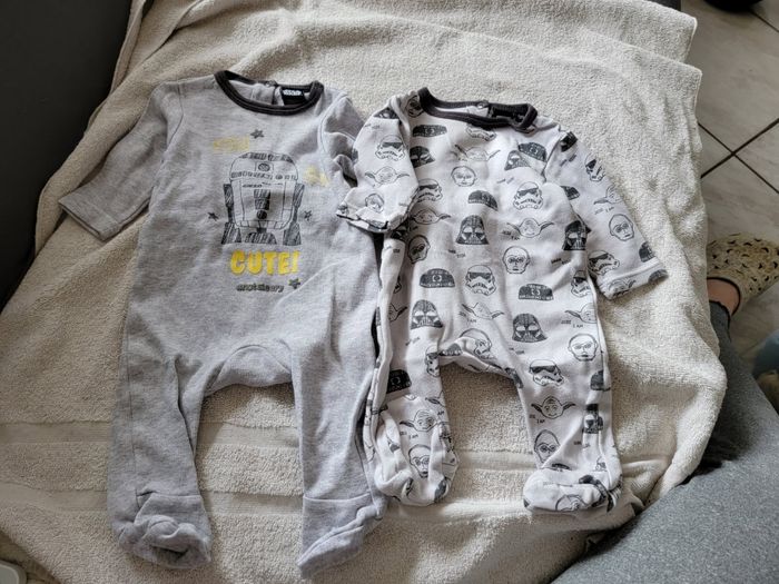 Lot de 5 pyjamas 1 mois garçon - photo numéro 2