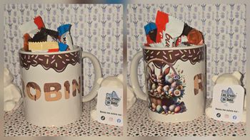 Mug chocolats Pâques personnalisé