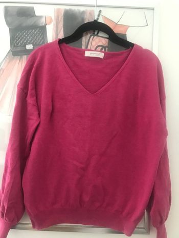 Petit pull rose Promod col V taille 38