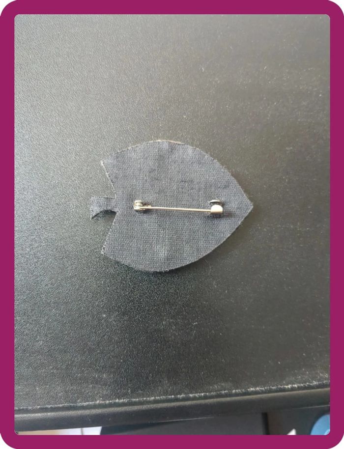 grande Broche feuille imitation Macon et Lesquoy - photo numéro 2