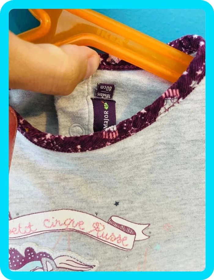 Adorable t-shirt manches longues 18 mois sergent major - photo numéro 3