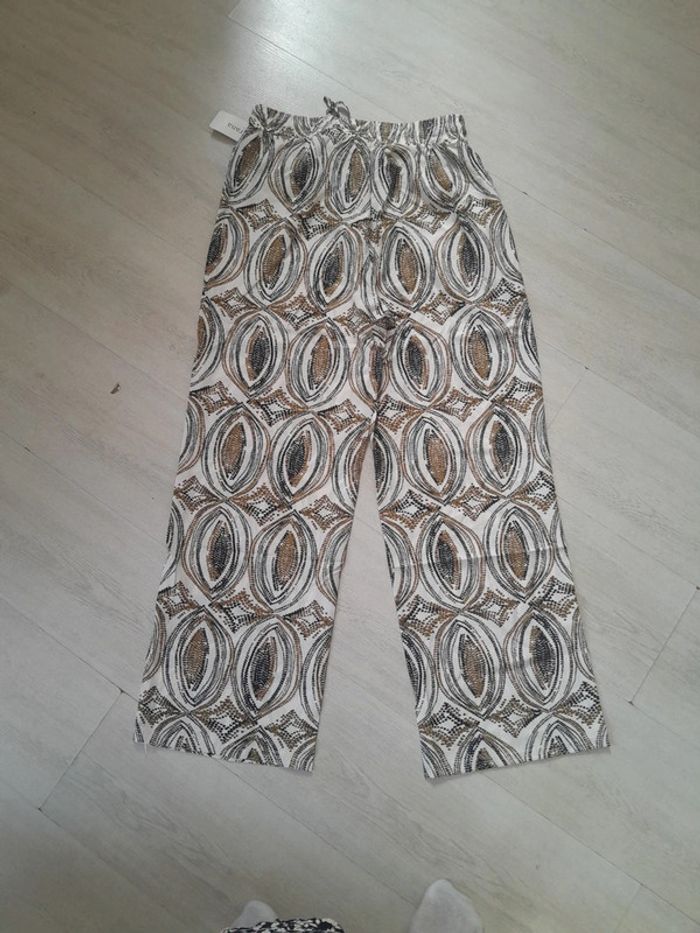 Pantalon large imprimé été neuf avec étiquette Cantarana - photo numéro 2