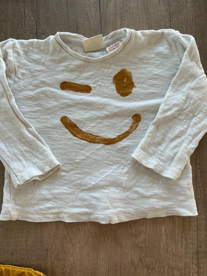 Ensemble jean t-shirt manches longues 6 mois - photo numéro 6