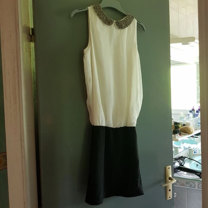 Robe habillée bi matière