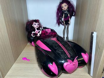 Voiture et poupées monster high