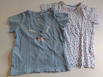 Lot de 2 t-shirts Lupilu 12-24 mois