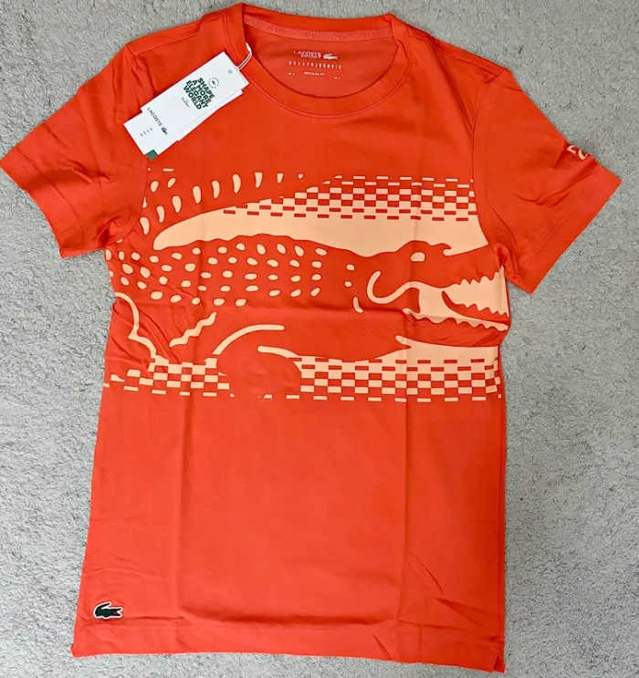 T-shirt Lacoste X Novak Djokovic NEUF