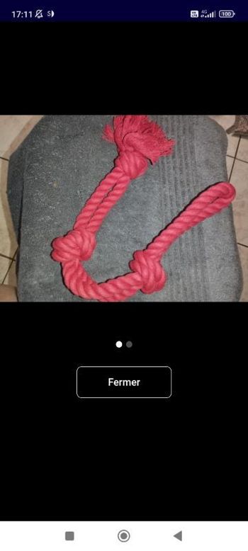 Corde jouet chien