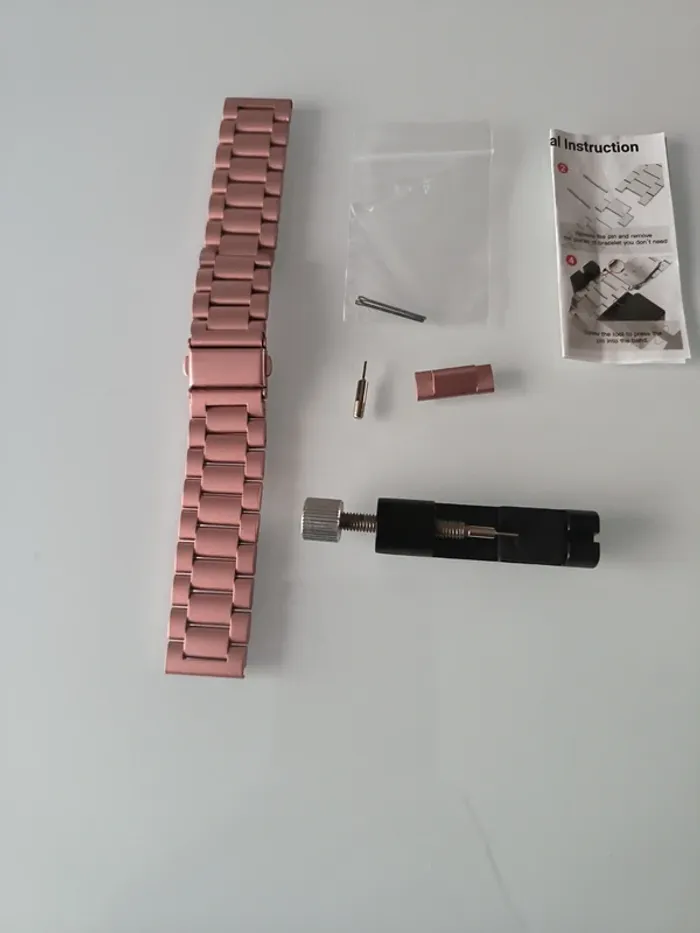 bracelet acier galaxy watch active 2/watch 4 - photo numéro 3