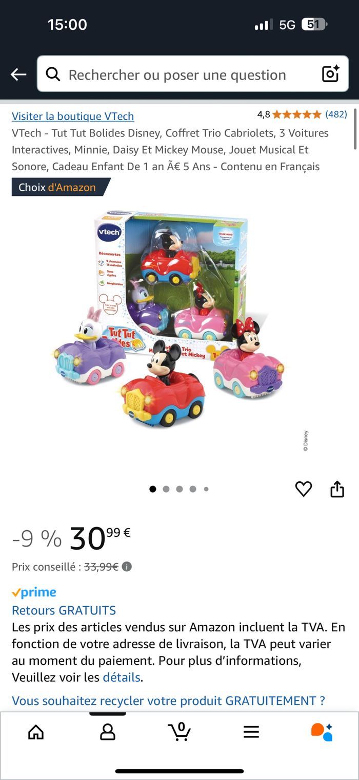 Vtech - Tut tut bolides Minnie - photo numéro 7