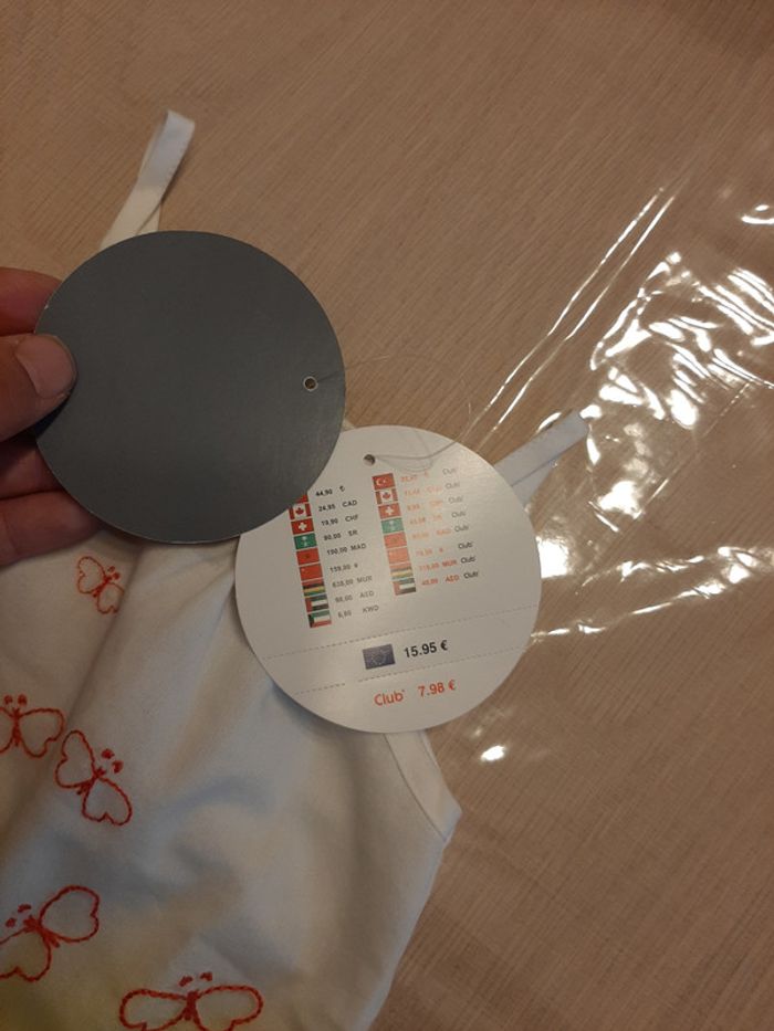 Combinaison été neuve blanche et jaune avec broderie 6 mois Orchestra - photo numéro 3