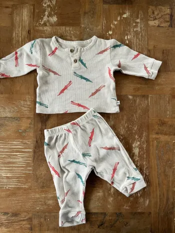 Ensemble cadet Rousselle 3 mois crocodiles