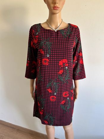 Robe imprimée à carreaux taille 38 TBE