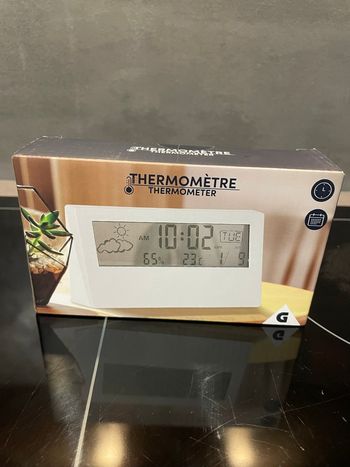 Thermomètre réveil date