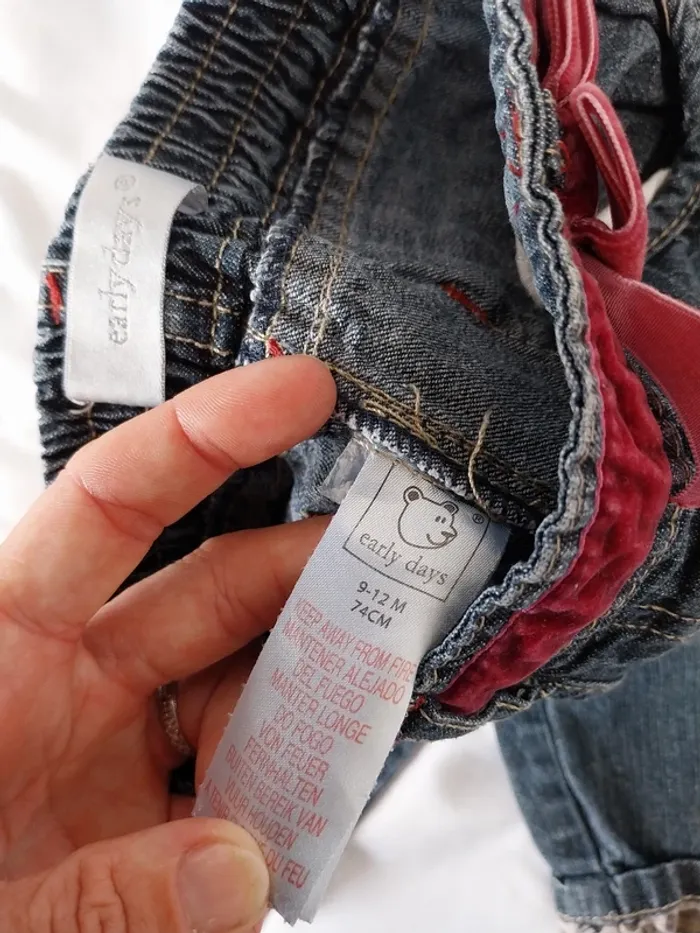 Jeans fille 9 mois - photo numéro 3