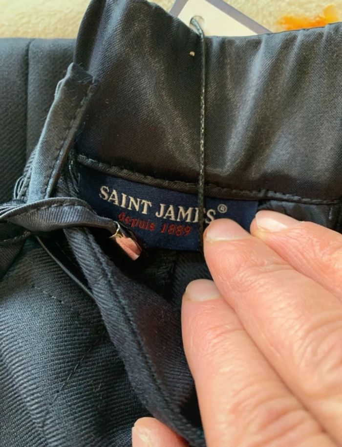 Pantalon Saint James Bleu Marine T42 - photo numéro 3