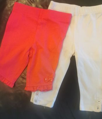 Lot 2 leggings neufs 3 mois 60 cms