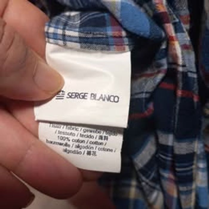 Chemise à carreaux Serge Blanco - photo numéro 10