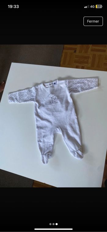Pyjama bébé garçon ou mixte 3 mois
