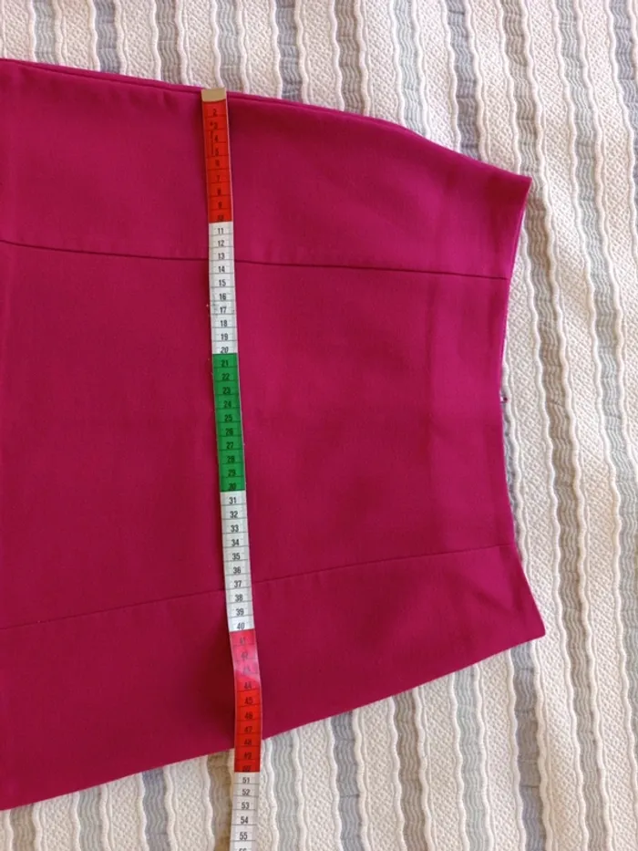 Jupe Camaïeu t.36 framboise - photo numéro 5