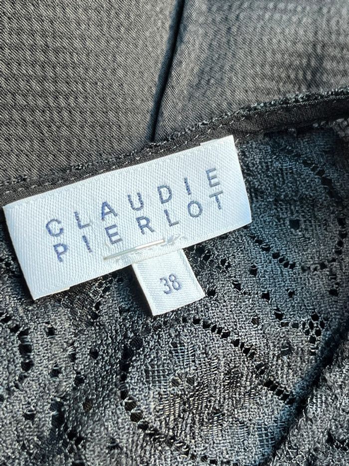 Robe chic noire et dentelle Claudie Pierlot M - photo numéro 6