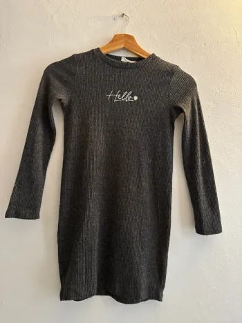 Robe grise 8/9 ans