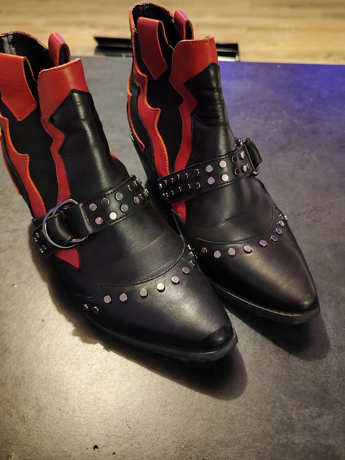 Bottines cuirs originales - photo numéro 7