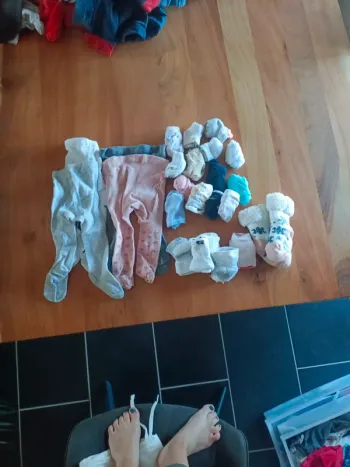 Lot de collants chaussettes 15/17 et 18/20
