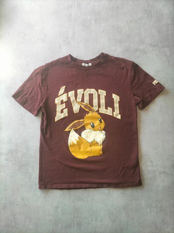 T-shirt BZB Pokémon Évoli bordeaux – Taille XS