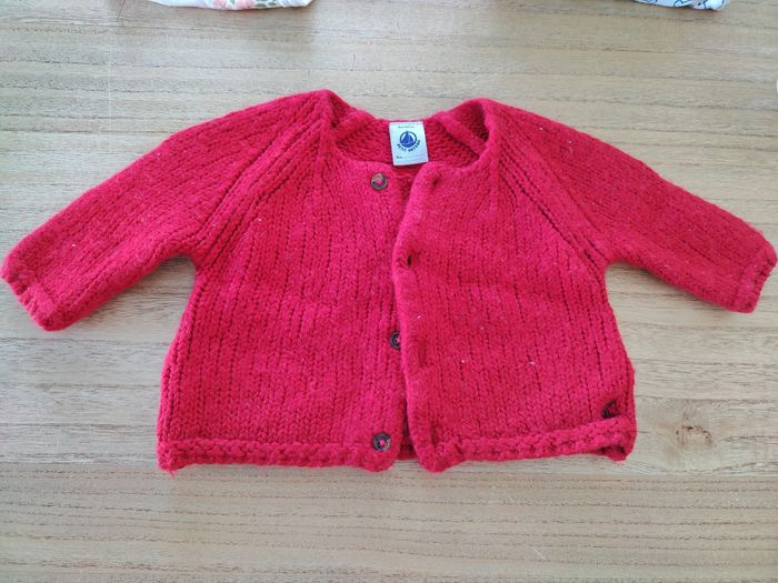 Gilet petit bateau rouge