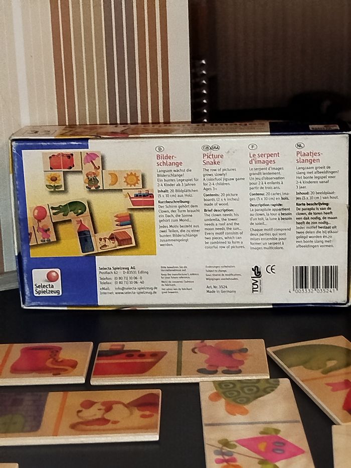 🔵 Selecta Spielzeug  Le serpent d'images en bois - photo numéro 4