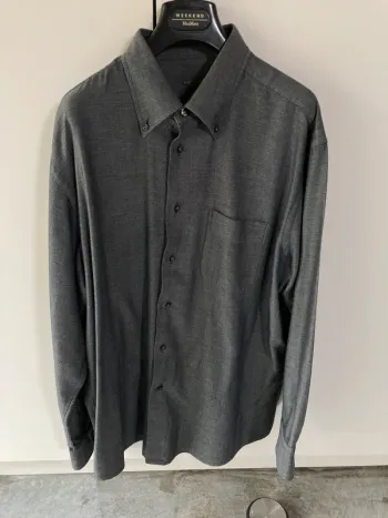 Superbe chemise gris foncé pour homme || 100% coton || Van Laack || XL